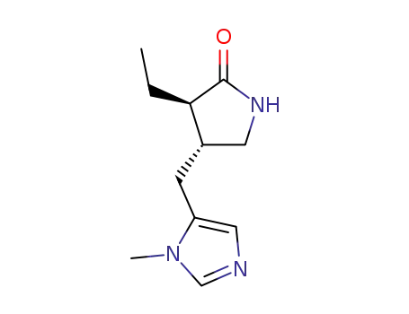 (3R,4R)-3-ethyl-4-[(1-methyl-1H-imidazol-5-yl)-methyl]-2-pyrrolidinone