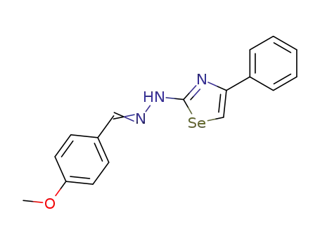 4-phenyl-[2-(4-metoxy-benzyliden)-hydrazinyl]-1,3-selenazole