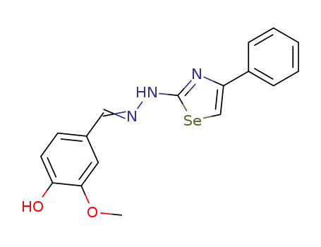 4-hydroxy-3-methoxy-benzaldehyde (4-phenyl-selenazol-2-yl)-hydrazone