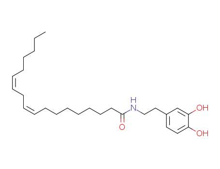 Molecular Structure of 105955-12-2 (N-linoleoyldopamine)