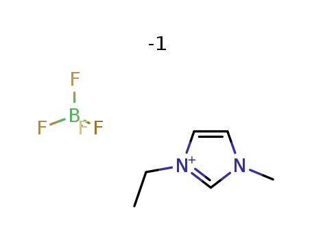 Molecular Structure of 143314-16-3 (1-Ethyl-3-methylimidazolium tetrafluoroborate)