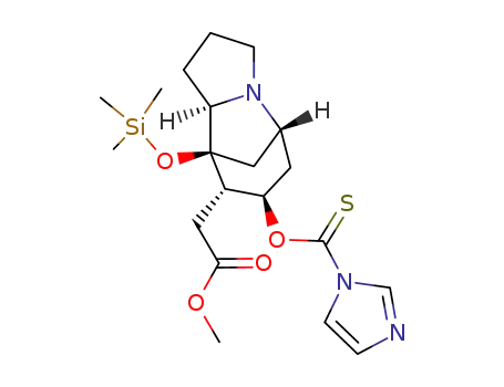 [(1R,6R,7S,8S,9R)-9-(Imidazole-1-carbothioyloxy)-7-trimethylsilanyloxy-2-aza-tricyclo[5.3.1.02,6]undec-8-yl]-acetic acid methyl ester