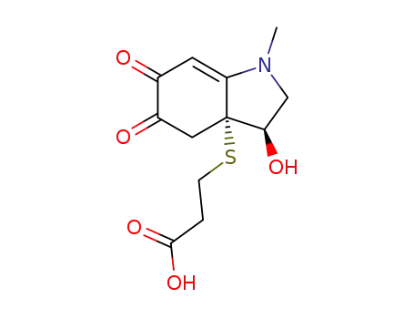3-((3R,3aR)-3-Hydroxy-1-methyl-5,6-dioxo-1,2,3,4,5,6-hexahydro-indol-3a-ylsulfanyl)-propionic acid