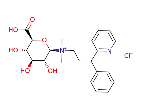 ((2R,3R,4S,5S,6S)-6-Carboxy-3,4,5-trihydroxy-tetrahydro-pyran-2-yl)-dimethyl-(3-phenyl-3-pyridin-2-yl-propyl)-ammonium; chloride