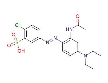 5-(2-Acetylamino-4-diethylamino-phenylazo)-2-chloro-benzenesulfonic acid