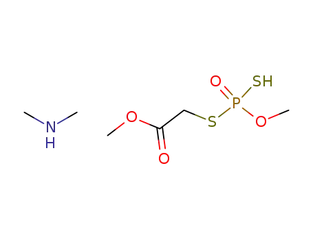 (Mercapto-methoxy-phosphorylsulfanyl)-acetic acid methyl ester; compound with dimethyl-amine