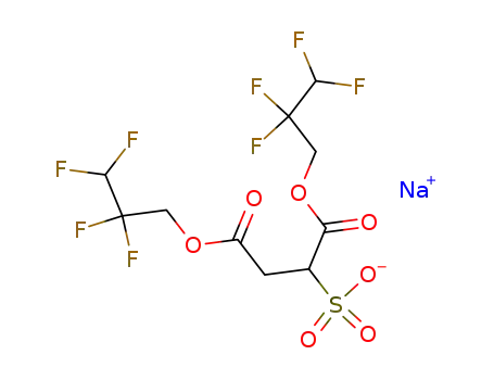 Molecular Structure of 62635-69-2 (2-(Sodiosulfo)succinic acid bis(2,2,3,3-tetrafluoropropyl) ester)