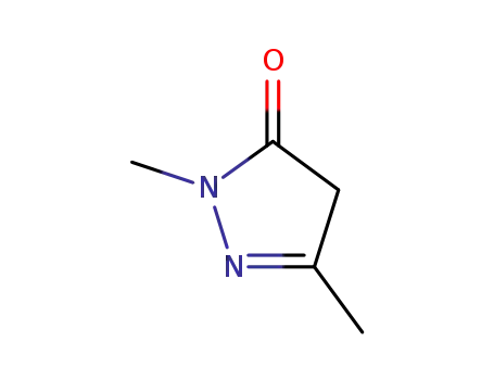 Molecular Structure of 2749-59-9 (1,3-Dimethyl-5-pyrazolone)
