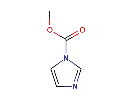 Molecular Structure of 61985-23-7 (1H-Imidazole-1-carboxylic acid, methyl ester (9CI))