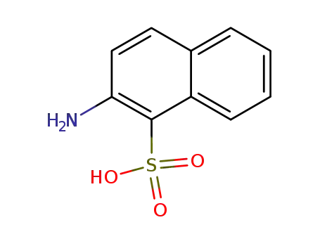 Molecular Structure of 81-16-3 (2-Aminonaphthalene-1-sulfonic acid)
