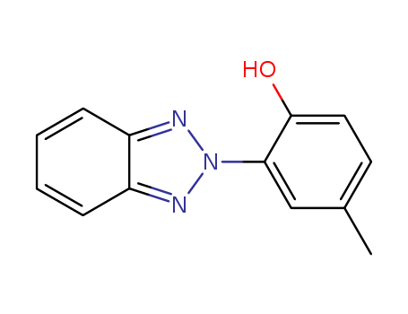 2440-22-4,2-(2H-Benzotriazol-2-yl)-p-cresol,p-Cresol,2-(2H-benzotriazol-2-yl)- (7CI,8CI);2-(2-Hydroxy-5-methylphenyl)-2H-benzotriazole;2-(2H-Benzotriazol-2-yl)-p-cresol;2-Benzotriazol-2-yl-4-methylphenol;ADK Stab LA 32;ADK-ARKLS DN 13;BT 1;BT 1 (light stabilizer);Benazol II;Benazol P;Drometrizole;JF 77;Kemisorb 71;Lowilite 55;NSC 91885;Seikalizer AZ;Tinuvin P;UV-P;UVA-P;Uvinul 3033P;Ultraviolet Absorbent UV-P;