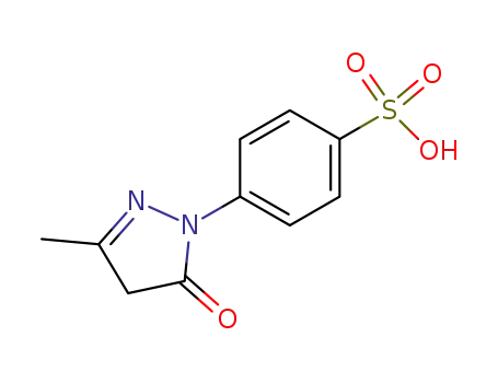 Molecular Structure of 89-36-1 (3-Methyl-1-(4-sulfophenyl)-2-pyrazolin-5-one)