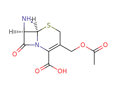Molecular Structure of 957-68-6 (7-Aminocephalosporanic acid)