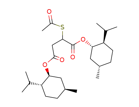 2-Acetylsulfanyl-succinic acid bis-((1S,2R,5S)-2-isopropyl-5-methyl-cyclohexyl) ester