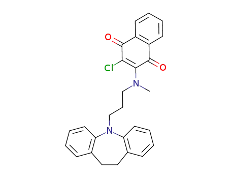 3-Chlor-2-azepin-5-yl)-propyl-amino>-1,4-naphthochinon