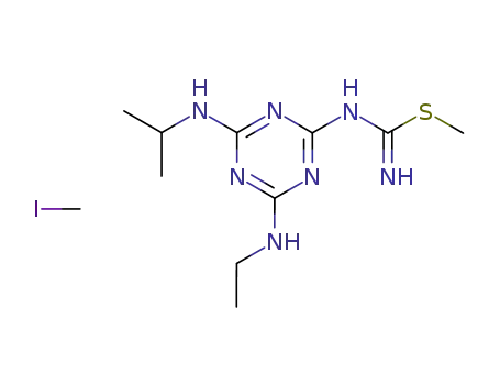 S-Methyl-<2-ethylamino-4-isopropylamino-1,3,5-triazin-6-yl>-isothiuronium-methoiodid