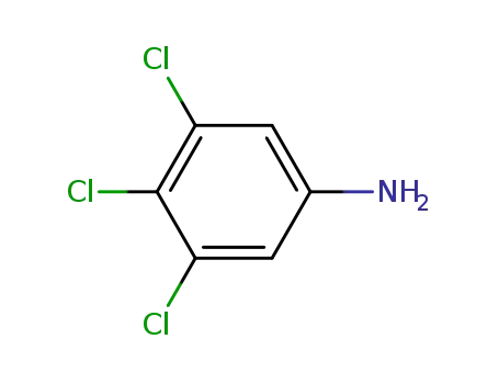 Molecular Structure of 634-91-3 (3,4,5-Trichloroaniline)