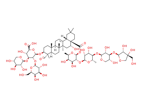 3-O-β-D-galactopyranosyl-(1->2)-<β-D-xylopyranosyl-(1->3)>-β-D-gucuronopyranosyl quillaic acid 28-O-β-D-apiofuranosyl-(1-3>)-β-D-xylopyranosyl-(1->4)-α-L-rhamnopyranosyl-(1->2)-β-D-gucopyranoside