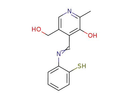 5-Hydroxymethyl-4-{[(E)-2-mercapto-phenylimino]-methyl}-2-methyl-pyridin-3-ol