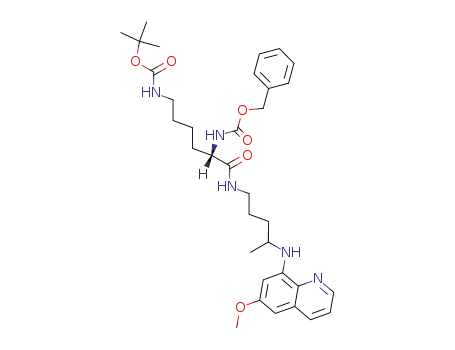4'-N-(Nε-boc-N-Cbz-lysyl)primaquine
