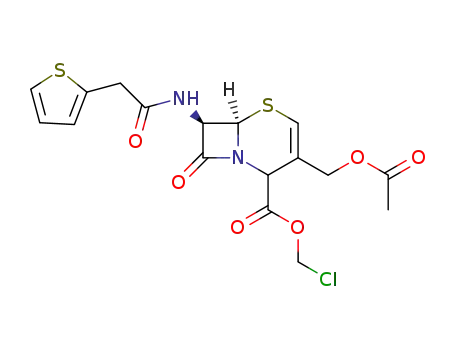 (6R,7R)-3-Acetoxymethyl-8-oxo-7-(2-thiophen-2-yl-acetylamino)-5-thia-1-aza-bicyclo[4.2.0]oct-3-ene-2-carboxylic acid chloromethyl ester
