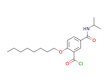 5-Isopropylcarbamoyl-2-octyloxy-benzoyl chloride