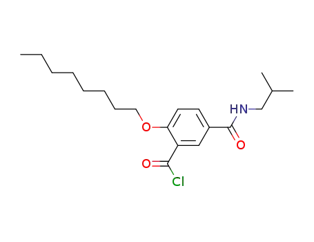 5-Isobutylcarbamoyl-2-octyloxy-benzoyl chloride