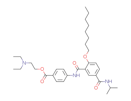 4-(5-Isopropylcarbamoyl-2-octyloxy-benzoylamino)-benzoic acid 2-diethylamino-ethyl ester
