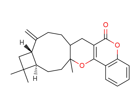 (7aSR,11S,14R,16aRS)-7,7a,8,9,11,12,13,14,15,16-Decahydro-13,13,16a-trimethyl-10-methylene-6H,10H,16aH-bicyclo<7.2.0>undecano<5',4':5,6>pyrano<3,2-c><1>benzopyran-6-one