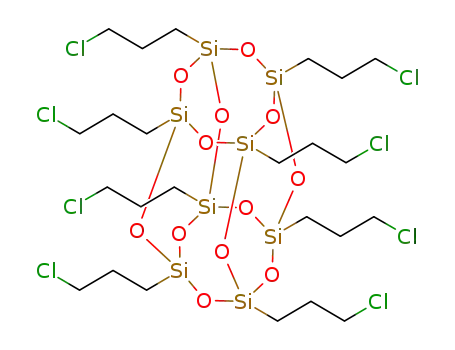Molecular Structure of 161678-38-2 (Octa(γ-Chloropropyl) Poss)