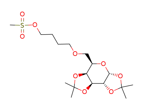 Methanesulfonic acid 4-((3aR,5R,5aS,8aS,8bR)-2,2,7,7-tetramethyl-tetrahydro-bis[1,3]dioxolo[4,5-b;4',5'-d]pyran-5-ylmethoxy)-butyl ester