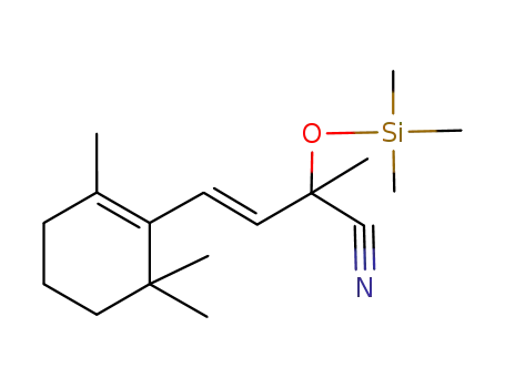 (E)-2-Methyl-4-(2,6,6-trimethyl-cyclohex-1-enyl)-2-trimethylsilanyloxy-but-3-enenitrile