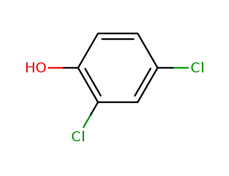 Molecular Structure of 120-83-2 (2,4-Dichlorophenol)