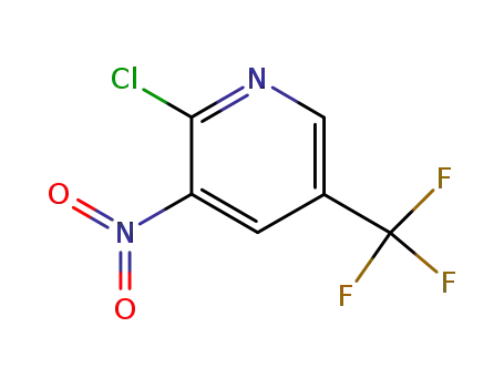 Molecular Structure of 72587-15-6 (2-CHLORO-3-NITRO-5-(TRIFLUOROMETHYL)PYRIDINE)