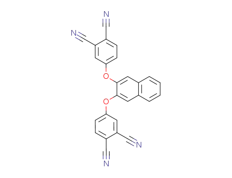 Molecular Structure of 161204-26-8 (1,2-Benzenedicarbonitrile, 4,4'-[2,3-naphthalenediylbis(oxy)]bis-)