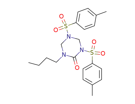 1-Butyl-3,5-bis-(toluene-4-sulfonyl)-[1,3,5]triazinan-2-one