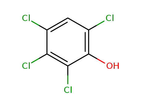 Molecular Structure of 58-90-2 (2,3,4,6-Tetrachlorophenol)