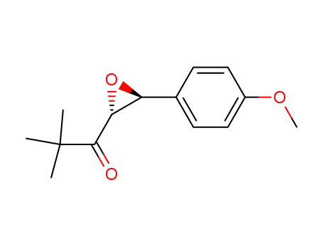 Molecular Structure of 201804-19-5 (1-Propanone, 1-[(2R,3S)-3-(4-methoxyphenyl)oxiranyl]-2,2-dimethyl-)