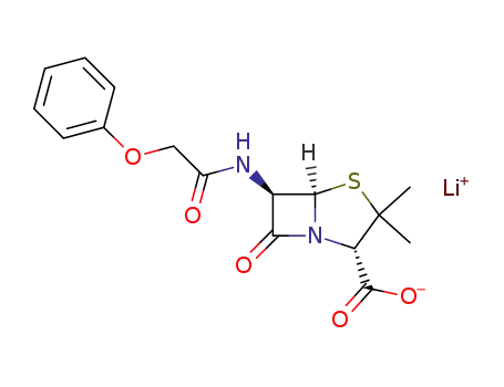 Lithium; (2S,5R,6R)-3,3-dimethyl-7-oxo-6-(2-phenoxy-acetylamino)-4-thia-1-aza-bicyclo[3.2.0]heptane-2-carboxylate