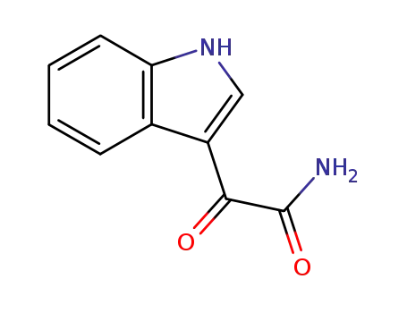 Molecular Structure of 5548-10-7 (INDOLE-3-GLYOXYLAMIDE)