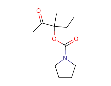 3-methyl-2-oxopentan-3-yl pyrrolidine-1-carboxylate