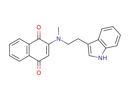 2-{[2-(1H-Indol-3-yl)-ethyl]-methyl-amino}-[1,4]naphthoquinone