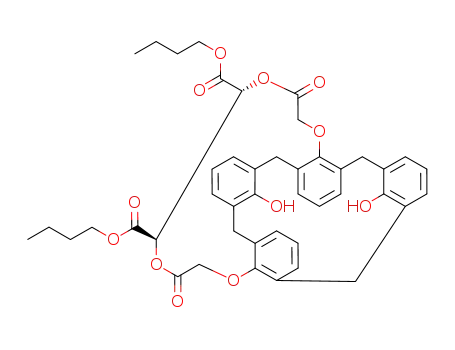 (4'R,5'R)-25,27-dihydroxy-26,28-(4',5'-dibutoxycarbonyl-3',6'-dioxa-2',7'-dioxooctylene)-dioxycalix<4>arene