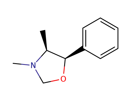 Molecular Structure of 123618-06-4 ((4S,5R)-3,4-dimethyl-5-phenyl-1,3-oxazolidine)