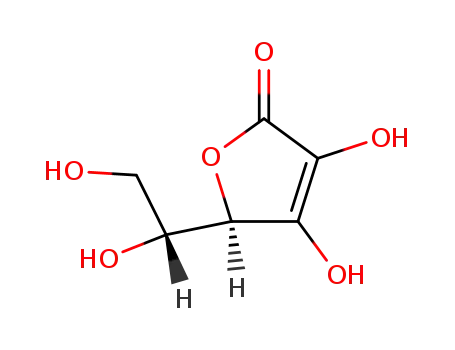 Molecular Structure of 89-65-6 (D-Isoascorbic acid)