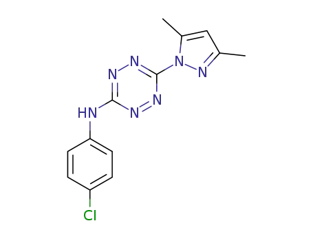 N-(4-chlorophenyl)-6-(3,5-dimethyl-1H-pyrazol-1-yl)-1,2,4,5-tetrazin-3-amine