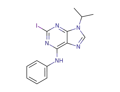 (2-iodo-9-isopropyl-9H-purin-6-yl)(phenyl)amine