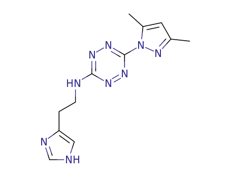[6-(3,5-dimethyl-pyrazol-1-yl)-[1,2,4,5]tetrazin-3-yl]-[2-(1H-imidazol-4-yl)-ethyl]-amine