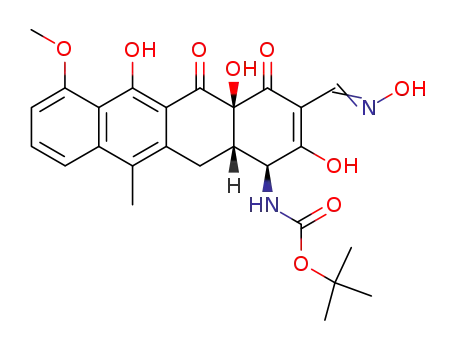 [(1S,4aS,12aS)-2,4a,6-Trihydroxy-3-(hydroxyimino-methyl)-7-methoxy-11-methyl-4,5-dioxo-1,4,4a,5,12,12a-hexahydro-naphthacen-1-yl]-carbamic acid tert-butyl ester