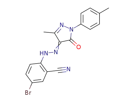 3-methyl-1-(p-tolyl)pyrazole-4,5-dione 4-(4-bromo-2-cyanophenyl)hydrazone